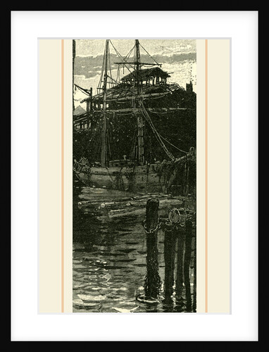 Harbour and Wharves of Salem, New England, 19th century by Anonymous