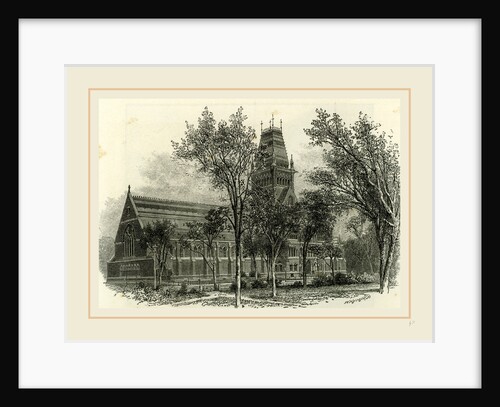 Memorial Hall, Harvard College, 19th Century, America by Anonymous