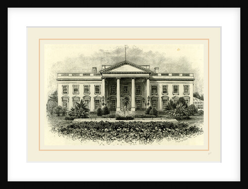 The White House Washington, Main Entrance, 19th Century, America by Anonymous