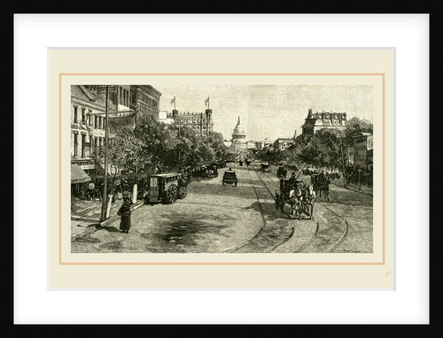 Pennsylvania Avenue, Washington, 19th Century, America by Anonymous