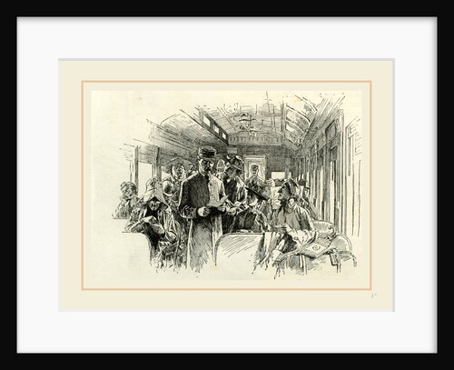 To Chigaco via Niagara, 19th century, The Conductor, America by Anonymous