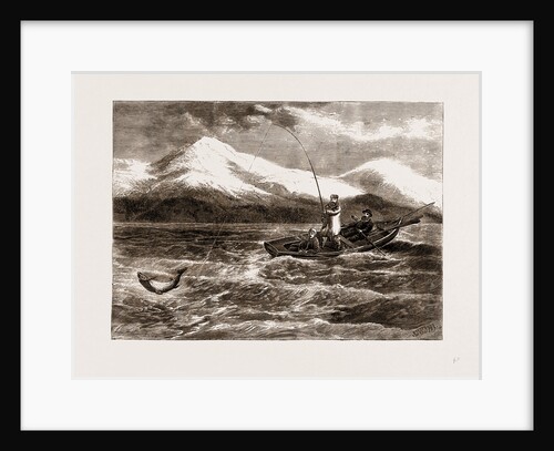 Salmon Fishing In Loch Tay, 1875 by Anonymous