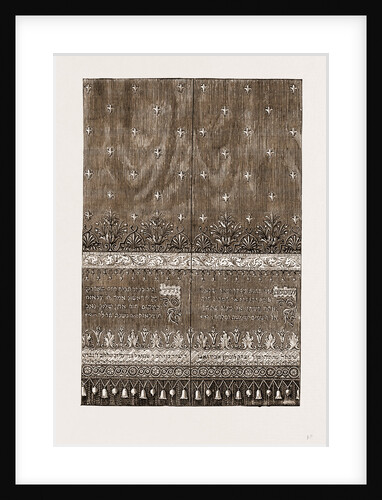 Gold Embroidered Vail For The Ark Of The Jewish Synagogue At Liverpool by Anonymous