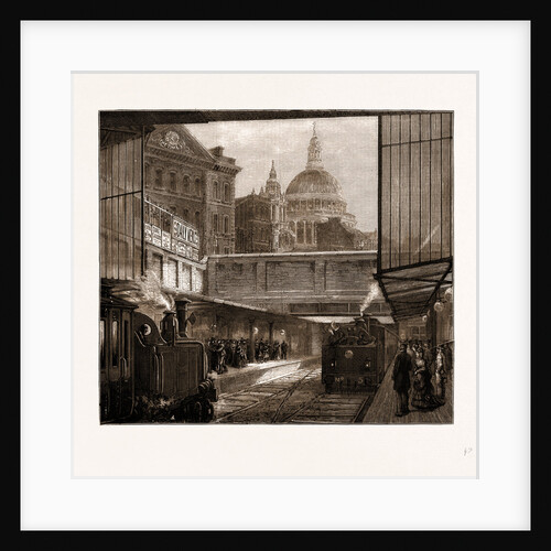 A Peep At St. Paul's And the Times Office From Underground, London by Anonymous