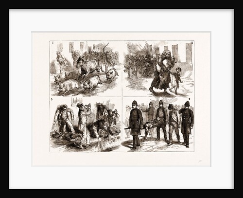 Incidents At The Great Fire In Dublin, Ireland; 1875 by Anonymous