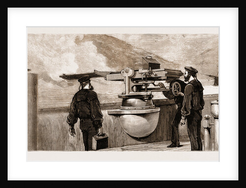Our Mediterranean Fleet: Practice With The Nordenfeldt Gun On Board H.M.S. Monarch, 1881 by Anonymous