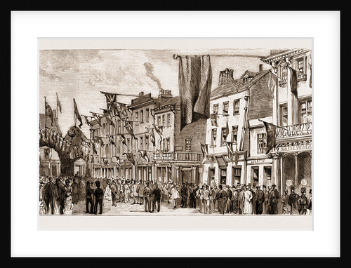 Centenary Of The Battle Of Jersey, Fete At St. Helier's: The Procession In Beresford Street by Anonymous