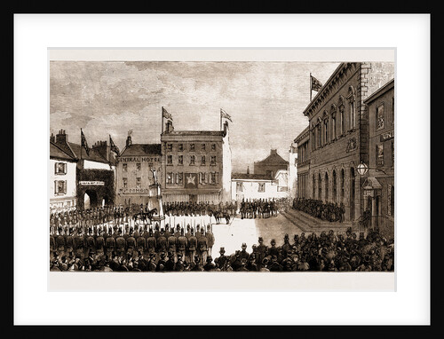Centenary Of The Battle Of Jersey, Fete At St. Helier's: Parade Of Troops In Royal Square by Anonymous