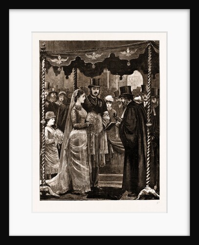 The Marriage Of Mr. Leopold De Rothschild And Mdlle. Marie Perugia In The Central Synagogue, Great Portland Street by Anonymous
