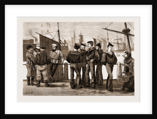 Ireland: British And Foreign Sailors Ashore At Queenstown, 1881 by Anonymous