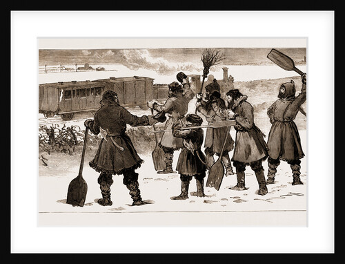 Russia, 1881: The Railway Across The Frozen Sea Between Cronstadt And Oranienbaum by Anonymous