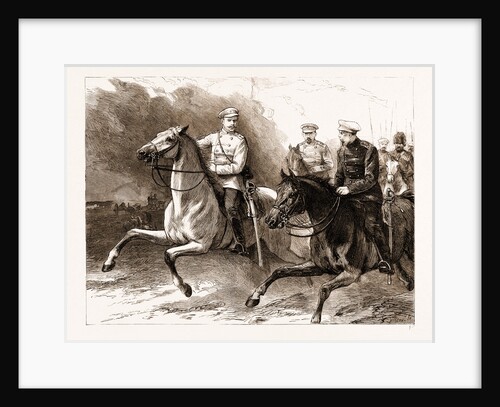 The Late Czar Alexander II: The Czarevitch And His Staff On The Field With The Army Of The Lom by Anonymous