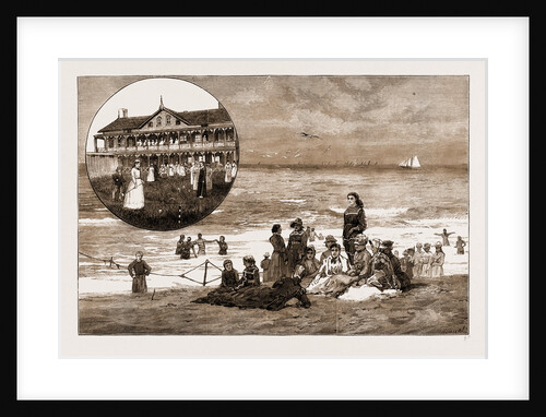 An American Seaside Home For Working Women, 1881: Bathing On Monmouth Beach by Anonymous