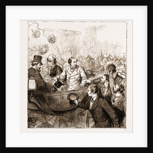 The Earl Of Beaconsfield: The Return From The Berlin Congress, 1878. Outside The Station. by Anonymous