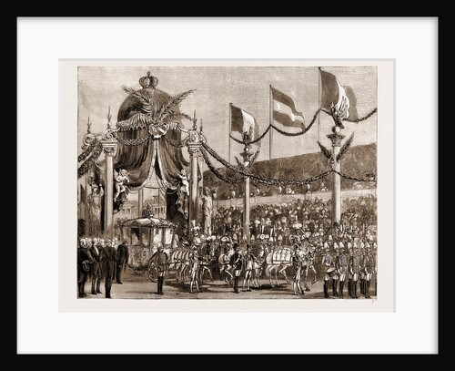 The Royal Wedding In Austria: State Entry Of The Princess Stephanie Into Vienna, 1881: The Burgomaster Presenting The Address Of Welcome by Anonymous