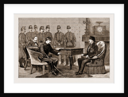 The French Occupation Of Tunis, The Bey Signing The Treaty With France At The Bardo Palace by Anonymous