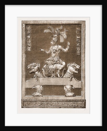 Antiquities Of Central America: Specimen Of Stucco Relief-work Found At Palenque, Chiapes by Anonymous