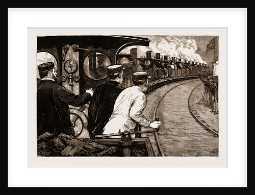The Stephenson Centenary Celebration At Newcastle-on-tyne: Procession Of Locomotives Passing The House At Wylam, Newcastle by Anonymous