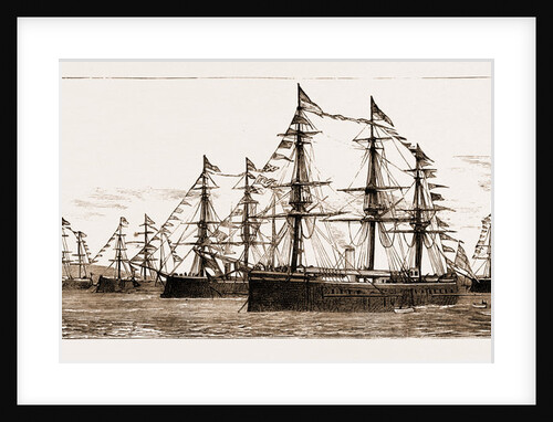 British And Foreign Ships Of War In The Bay Celebrating Her Majesty's Birthday, 1881 by Anonymous