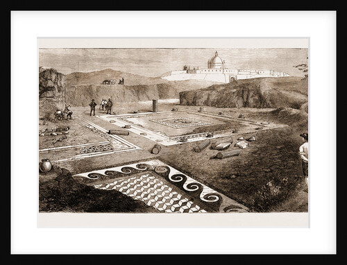 Excavating The Ruins Of A Roman Villa At Malta, 1881 by Anonymous