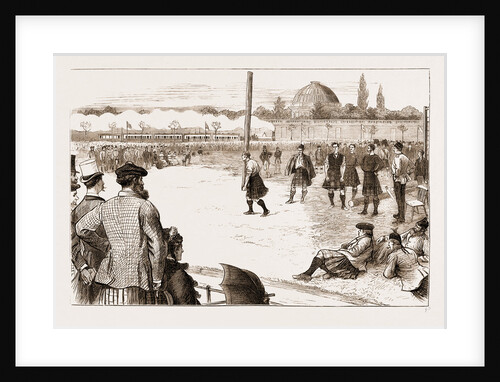 The Scottish Gathering At Stamford Bridge: Tossing The Caber, 1881 by Anonymous