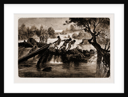 In The Manekango Rapids, South Africa by Anonymous