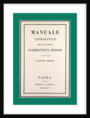 Bodoni Manuale by Anonymous