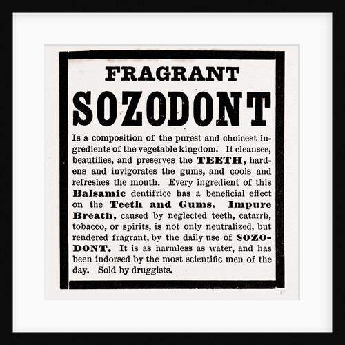 Fragrant Sozodont by Anonymous
