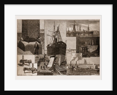 The Obelisk, the Process of Removal from the Dessoug by F. S. Cozzens