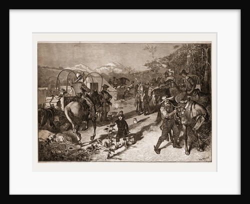 Among The Cow-boys-breaking Camp by Anonymous