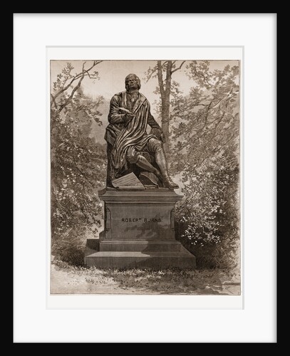 Robert Burns — the Statue by Sir John Steell in Central Park by Anonymous