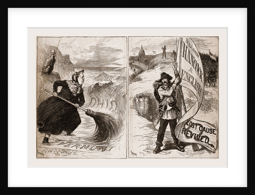 Mrs. Partington Hancock Struggling With the Republican Tide, 1880 by Anonymous