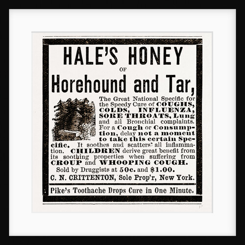 Hale's Honey Or Horehound And Tar, 1880 by Anonymous