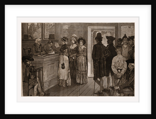 Women At the Polls in New Jersey in the Good Old Times by Howard Pyle