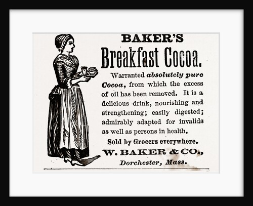 Baker's Breakfast Cocoa, 1880 by Anonymous