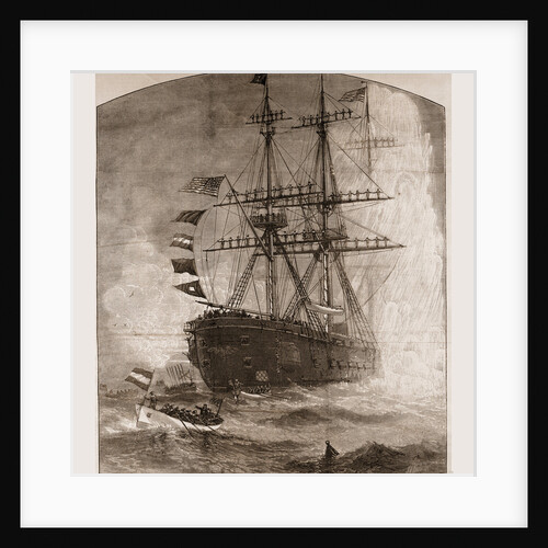 The Naval Review At Fortress Monroe—ceremonies During the President's Visit to the Flag-ship by J.O. Davidson