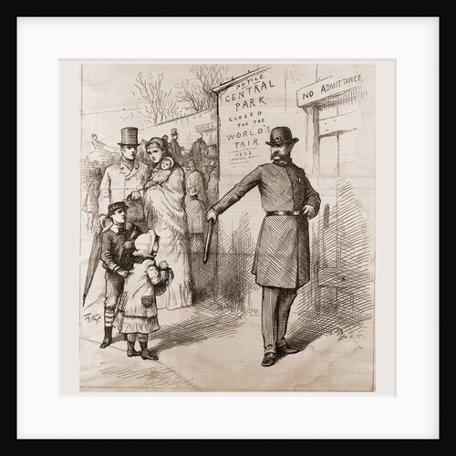 The People's Pleasure-ground Appropriated, 1880, USA by Anonymous