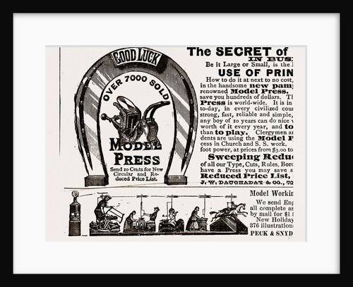 The Secret of Good Luck, 1880 by Anonymous