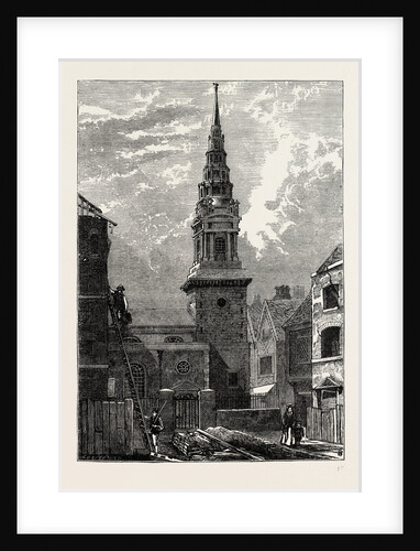 St. Bride's Church, Fleet Street, After the Fire, 1824 by Anonymous