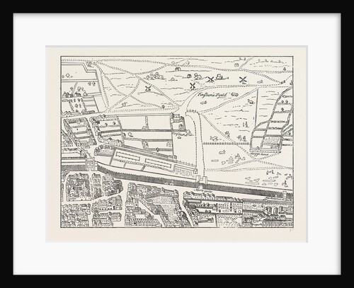Cripplegate And Neighbourhood, map by Anonymous