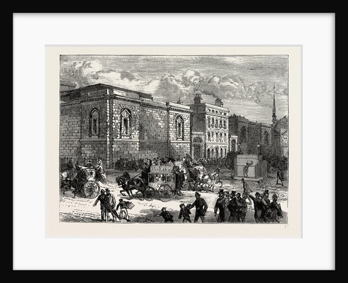 Front of Newgate from the Old Bailey by Anonymous