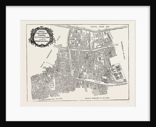 Map of Farringlon Ward Without, 1750 by Anonymous