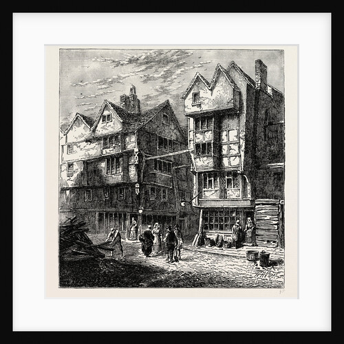 Old Houses Formerly Standing in Butcher's Row, 1800 by Anonymous