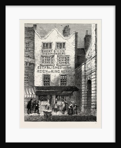 The Old Fish Shop By Temple Bar, 1846 by Anonymous