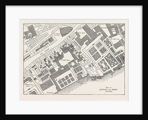 Plan of Arundel And Essex Houses by Anonymous