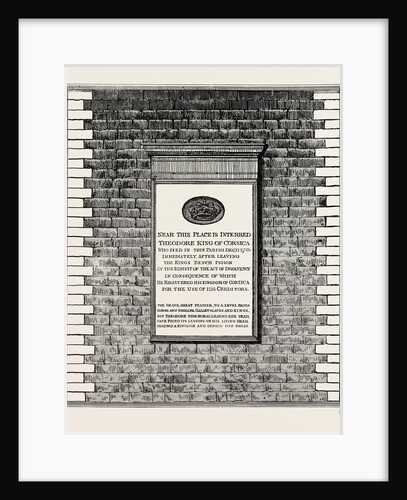 King Theodore's Monument by Anonymous