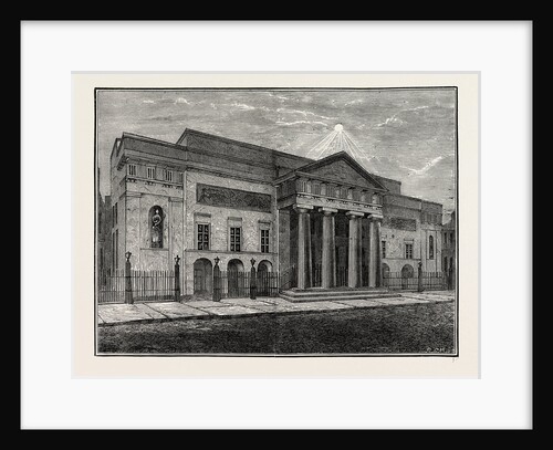 Covent Garden Theatre, Front in 1850 by Anonymous