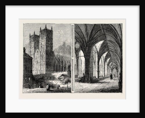 The Western Towers And Cloisters of Westminster Abbey by Anonymous