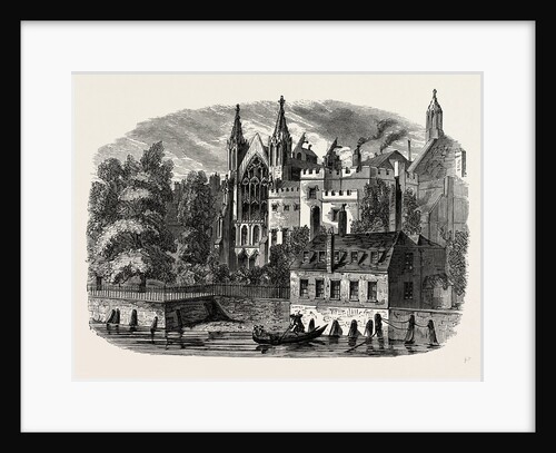 The Speaker's House from the River, in 1830, Westminster by Anonymous