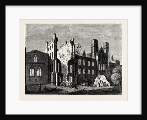 The Houses of Parliament After the Fire, in 1834 by Anonymous